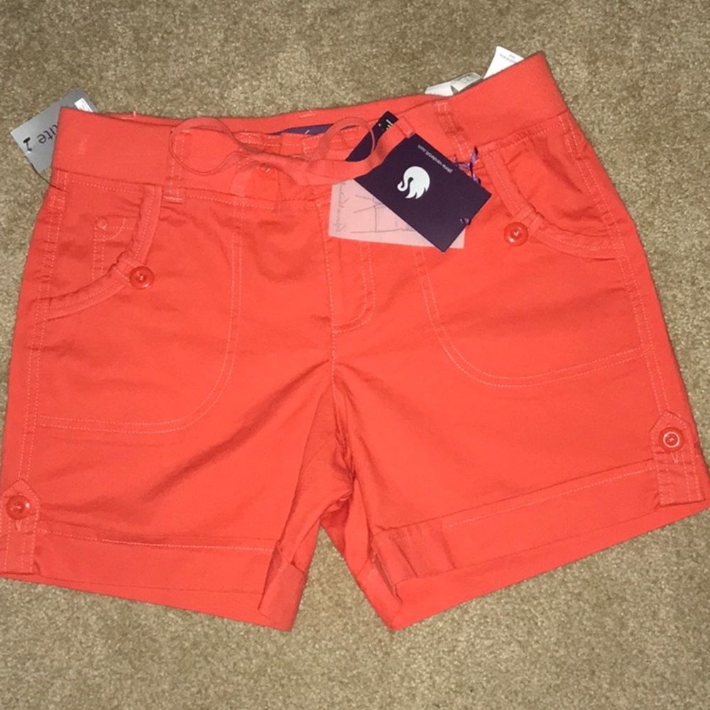 Gloria Vanderbilt Coral Orange Girls' Casual Shorts